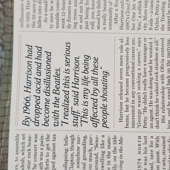 GEORGE HARRISON ROLLING STONE MAGAZINE Issue 1139, Sept 15, 2011 VG+ Condition - Picture 10 of 17